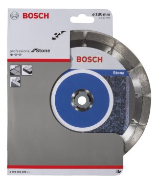 BOSCH 180 mm. Profesyonel Stone Elmas Bıçak (10'lu Paket İçerisinden 1 Adet) 2 608 603 237 (2 608 602 600)