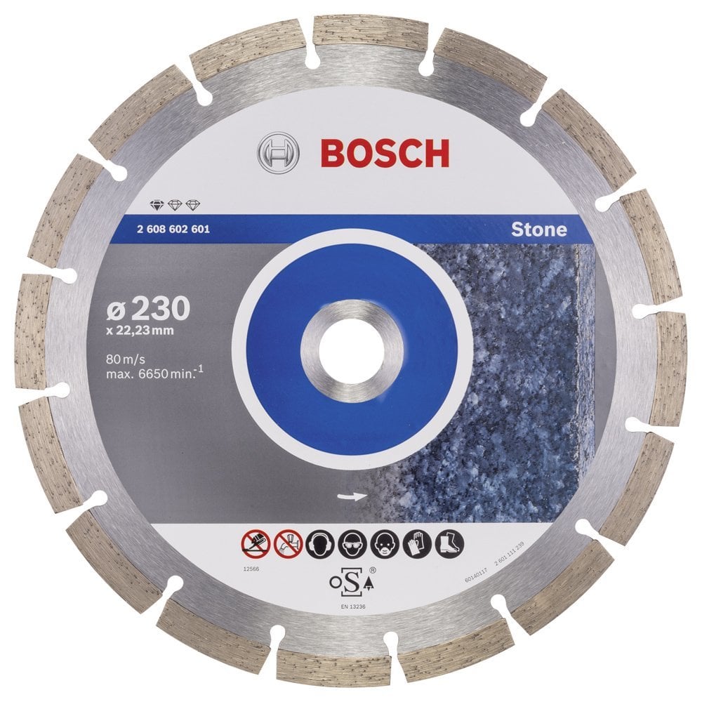 BOSCH 230 mm. Profesyonel Stone Elmas Bıçak (10'lu Paket İçerisinden 1 Adet) 2 608 603 238 (2 608 602 601)