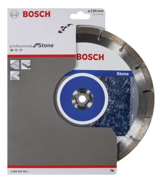 BOSCH 230 mm. Profesyonel Stone Elmas Bıçak (10'lu Paket İçerisinden 1 Adet) 2 608 603 238 (2 608 602 601)