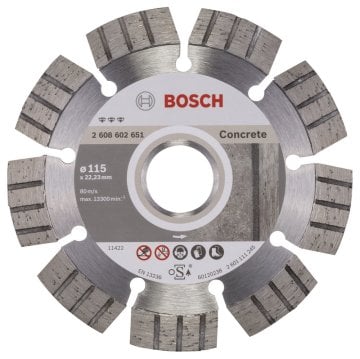 BOSCH 115 mm. Best Beton Elmas Bıçak 2 608 602 651