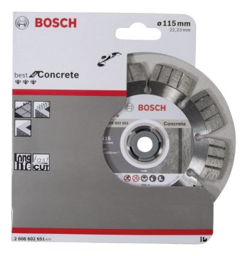 BOSCH 115 mm. Best Beton Elmas Bıçak 2 608 602 651