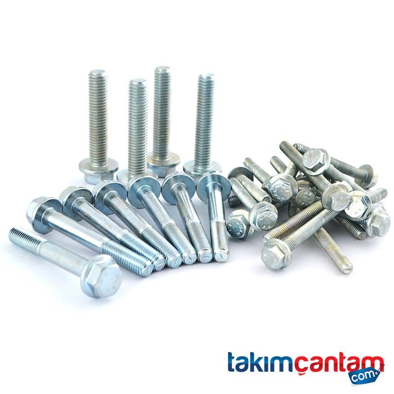 M 12*70 DIN 6921 Flanşlı Cıvata-Kaplı