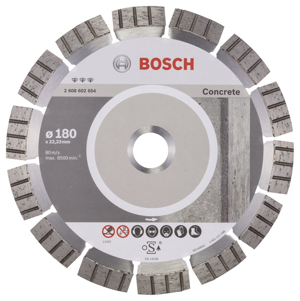 BOSCH 180 mm. Best Beton Elmas Bıçak 2 608 602 654