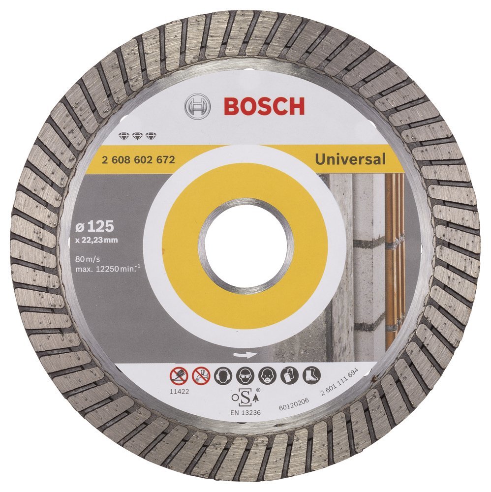 BOSCH 125 mm. Best Unıversal Turbo Elmas Bıçak 2 608 602 672