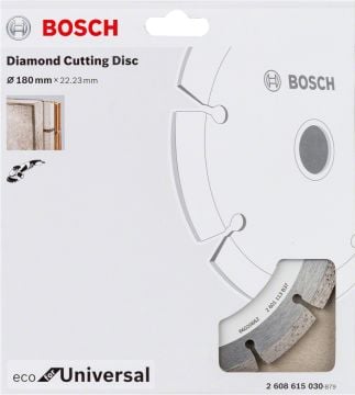 BOSCH 180 mm. Eco For Unıversal Elmas Kesici  (10'lu Paket İçerisinden 1 Adet) 2 608 615 043 (2 608 615 030)