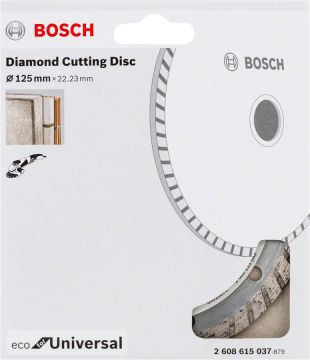 BOSCH 125 mm. Turbo Eco For Unıversal Elmas  (10'lu Paket İçerisinden 1 Adet) Kesici 2 608 615 046 (2 608 615 037)