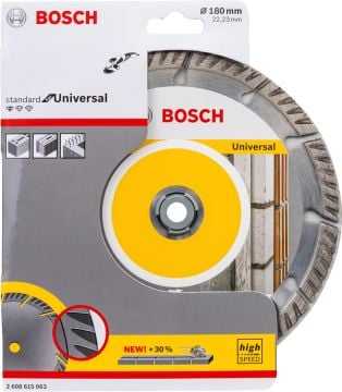 BOSCH 180 mm. Standart For Universal Elmas Kesici (10'lu Paket İçerisinden 1 Adet) 2 608 615 064 (2 608 615 063)