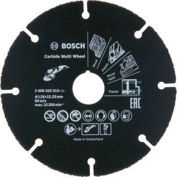 BOSCH 125 mm. Multi Ahşap Kesici 2 608 623 013