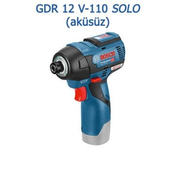 BOSCH GDR 12 V-110 Profesyonel 12 Volt Akülü Somun Sıkma (Kömürsüz Motor) (Karton Kutu İçerisinde) (Solo Makina) - (Teslimat Kapsamında Akü ve Şarj Cihazı Yoktur)
