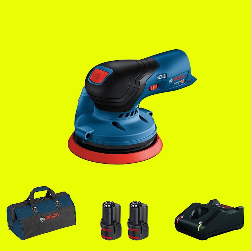 BOSCH GEX 12 V-125 Profesyonel 12 Volt 3 Ah Çift Akülü Eksantrik