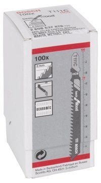 BOSCH Dekupaj Bıçağı T 111 C (100'lü Paket İçerisinden 1 Adet) 2 608 637 878