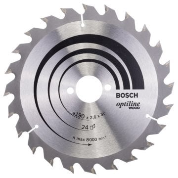 BOSCH Optılıne 190*30 mm. 24 Diş-Ahşap 2 608 640 615