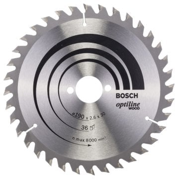 BOSCH Optılıne 190*30 mm. 36 Diş-Ahşap 2 608 640 616