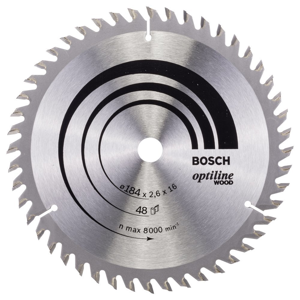 BOSCH Optılıne 184*16 mm. 48 Diş-Ahşap 2 608 641 181