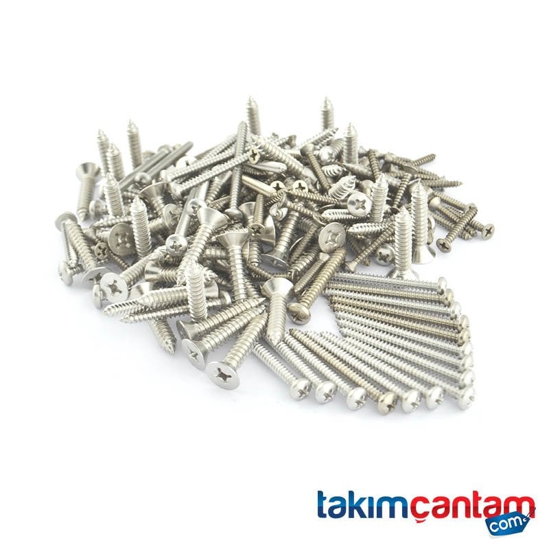 3,5*32 YSB. A2 DIN 7981 Inox Saç Vidası