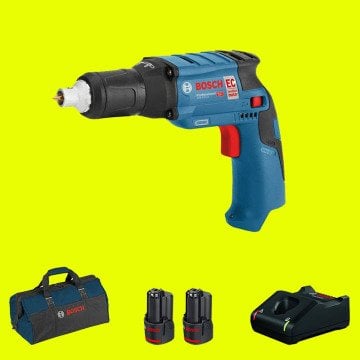 BOSCH GTB 12 V-11 Profesyonel 12 Volt 3 Ah Çift Akülü Alçıpan Vidalama (Kömürsüz Motor)(Bez Çanta)