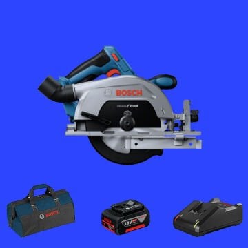 BOSCH GKS 185-LI Profesyonel 18 Volt 5,0 Ah Tek Akülü Daire Testere (Kömürsüz Motor) (Bez Çanta)