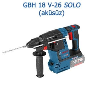 BOSCH GBH 18 V-26 Profesyonel 18 Volt Akülü Kırıcı Delici (Kömürsüz Motor) (Karton Kutu İçerisinde) (Solo Makina) - (Teslimat Kapsamında Akü ve Şarj Cihazı Yoktur)