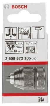 BOSCH 1/2-20 13 mm. Supra Mandren Darbeli Için 2 608 572 105