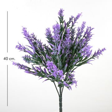 Yapay Nergis Bitkisi Mor 40 Cm. UV Korumalı - Dış Mekan Uyumlu
