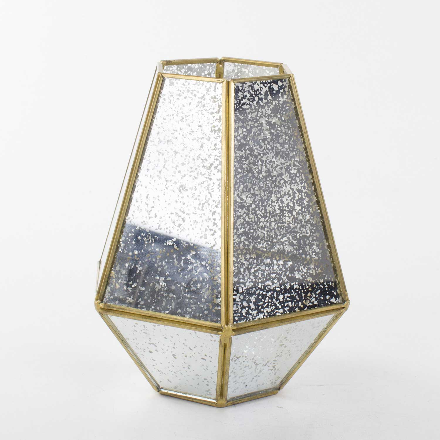 Geometrik Formlu Cam Fanus 16x20 Cm