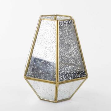 Geometrik Formlu Cam Fanus 16x20 Cm
