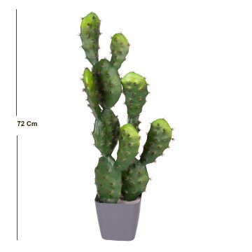 Yapay Kaktüs Saksılı 2 Gövde 72 Cm.