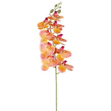 Yapay Orkide Gerçek Dokunuş Pembe-Sarı 95 Cm.
