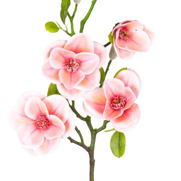 Yapay Çiçek Manolya Dal Pembe 75 Cm.