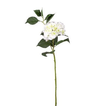 Yapay Çiçek Islak Dokulu Ortanca Beyaz Tek Dal 110 Cm.