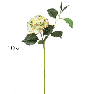 Yapay Çiçek Islak Dokulu Ortanca Yeşil Tek Dal 110 Cm.