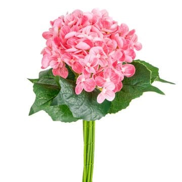 Yapay Çiçek Islak Dokulu Ortanca Buket Pembe 26 Cm.