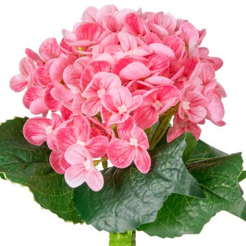 Yapay Çiçek Islak Dokulu Ortanca Buket Pembe 26 Cm.