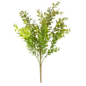 Yapay Bitki Şimşir Demet Kızıl/Yeşil 55 Cm.