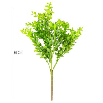 Yapay Bitki Şimşir Demet Açık Yeşil 55 Cm.
