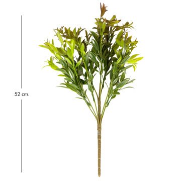 Yapay Çay Demeti Kızıl/Yeşil 55 Cm.