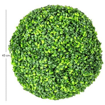 Yapay Yonca Şimşir Top Dış Mekan 45 Cm.