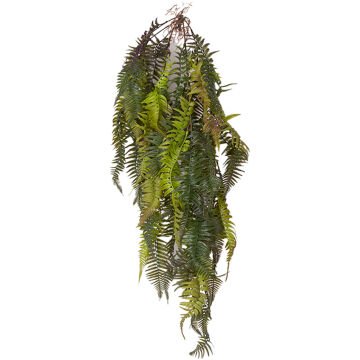 Yapay Bitki Fujer-Eğrelti Otu Sarmaşık Yeşil-Mor 120 Cm.