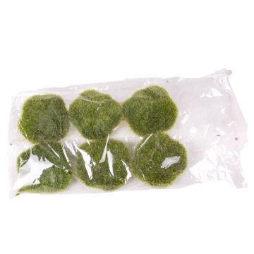 Yapay Bitki Yeşil Strafor Yosun 6'lı Paket
