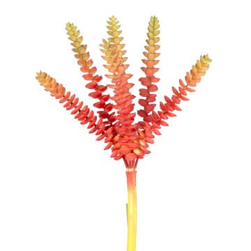 Yapay Kaktüs Sukulent Kırmızı/Yeşil 26 Cm