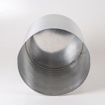 Silindir Alüminyum Saksı Gümüş ( Ebat 30x30 Cm.)