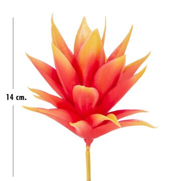 Yapay Kaktüs Sukulent Turuncu 14 Cm