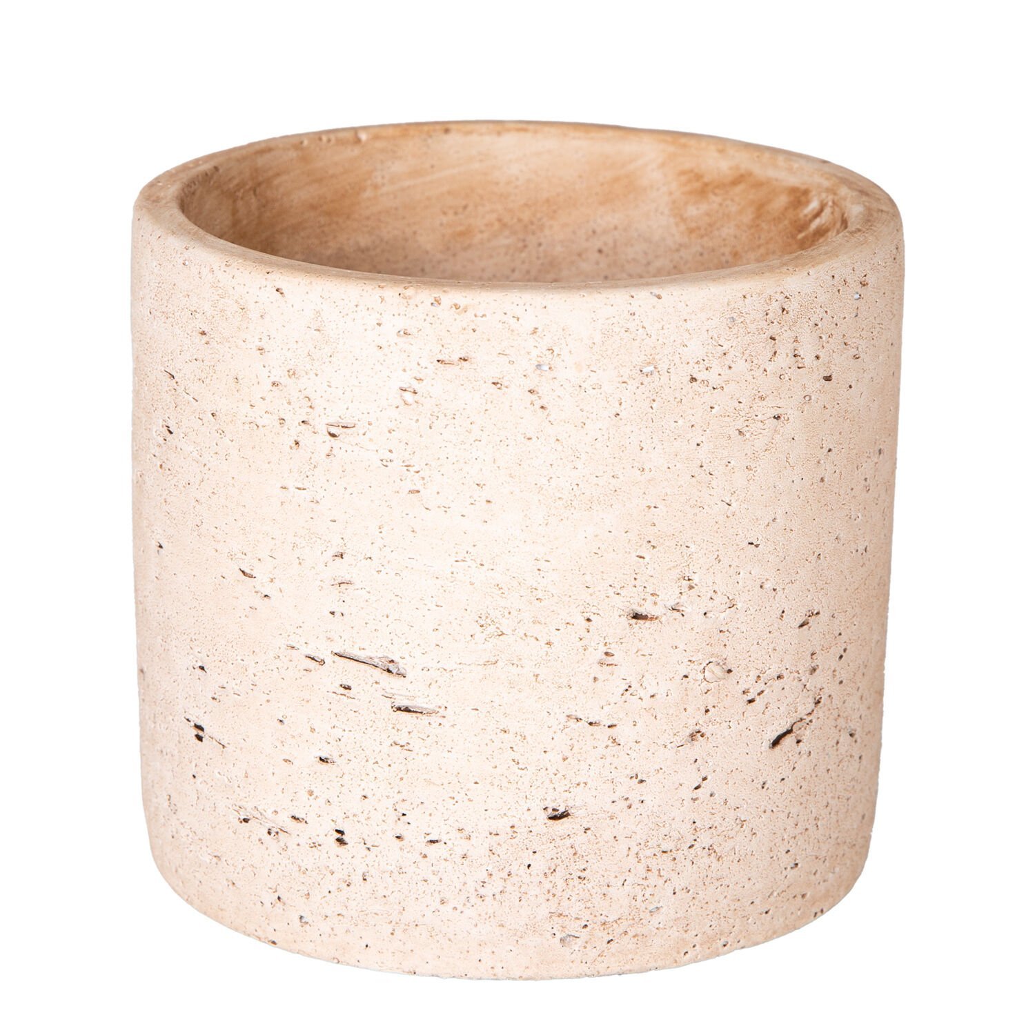 Beton Saksı Doğal Görünümlü Bej 12x11 Cm.