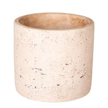 Beton Saksı Doğal Görünümlü Bej 12x11 Cm.