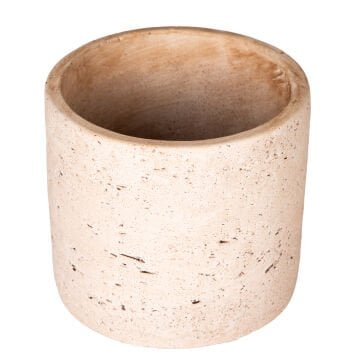 Beton Saksı Doğal Görünümlü Bej 12x11 Cm.