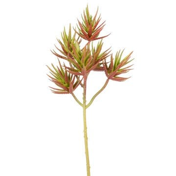 Yapay Kaktüs Sukulent Kırmızı/Yeşil 34 Cm