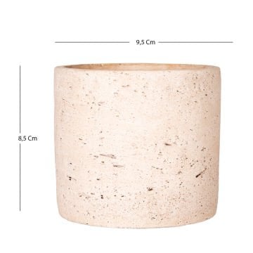 Beton Saksı Doğal Görünümlü Bej 9,5x8,5 Cm.