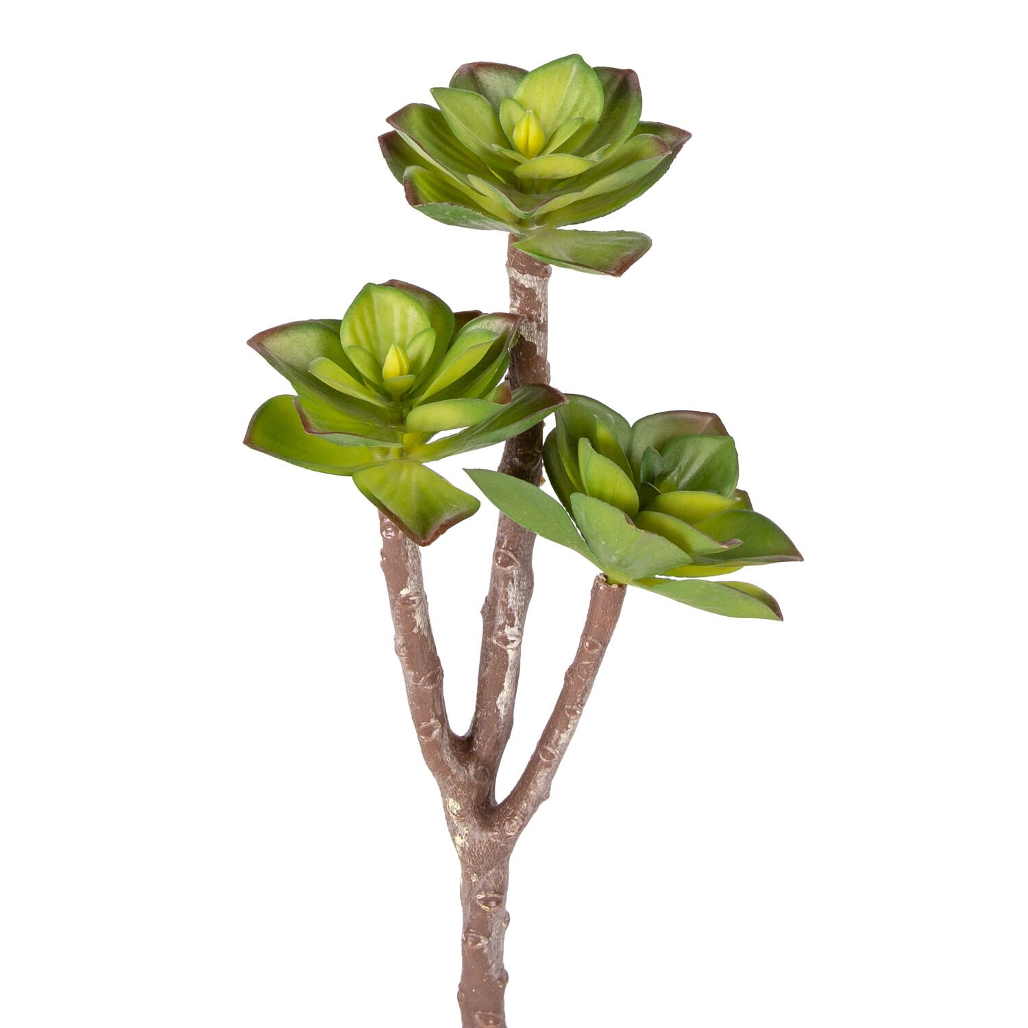 Yapay Kaktüs Sukulent Kırmızı-Yeşil 35 Cm.
