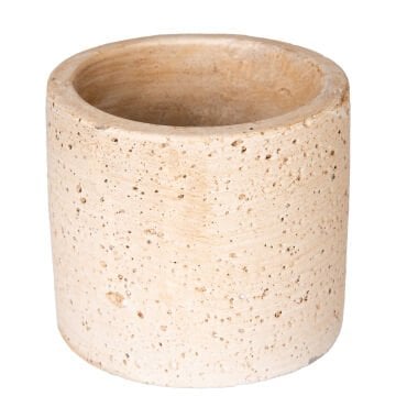 Beton Saksı Doğal Görünümlü Bej 8x7 Cm.