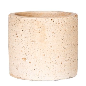 Beton Saksı Doğal Görünümlü Bej 8x7 Cm.